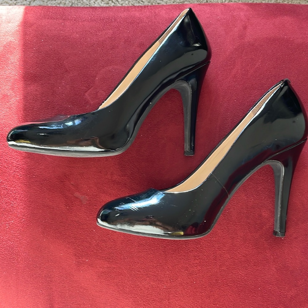 4 1/2” Black Patent Leather Heels
